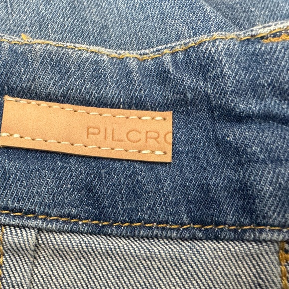 Anthropologie Pilcro The Skipper Jeans Wide-Leg High Rise Blue Size 29 Tall - Picture 12 of 16